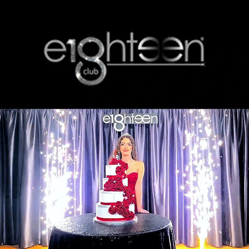 Sala per feste 18 anni a Roma Eighteen Club con pista da ballo